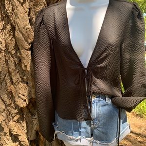 Urban Outfitters Boho Black Blouse